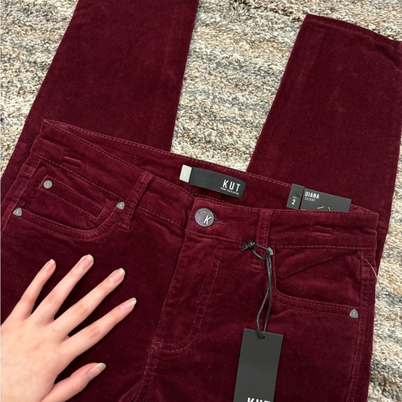 KUT From The Kloth Diana Skinny Jeans Sz 2 | KUT Diana Corduroy Skinny Jeans NWT - Picture 7 of 15